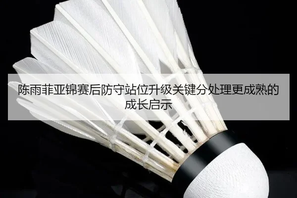 陈雨菲亚锦赛后防守站位升级关键分处理更成熟的成长启示